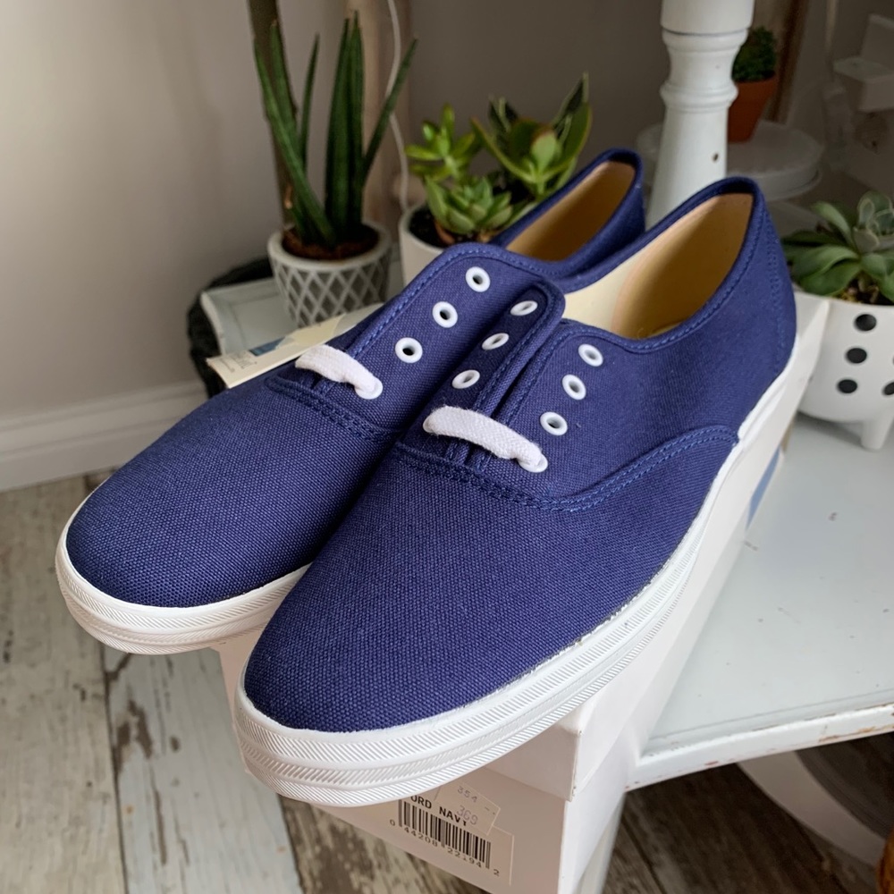 NEW Navy Blue & White Keds 9.5